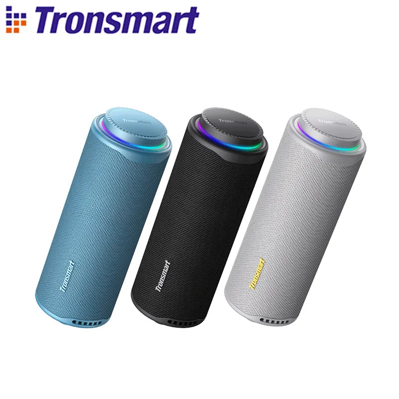 Caixa de Som Bluetooth Tronsmart T8 40W Portátil Som 360 Graus Surround Sistema 2.1 Graves Potentes IPX7 À Prova D'água Bateria 18h LED RGB App EQ Profissional