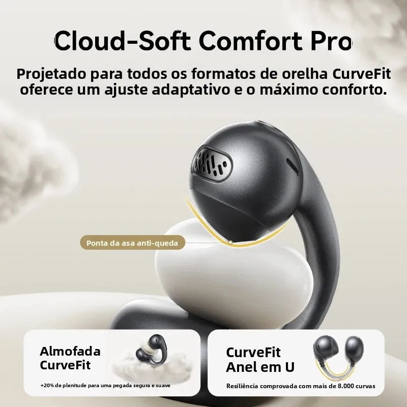 Baseus MC1 Pro Ear Clip Wireless Earphones Bluetooth 6.0 Hi-Res Ultra Open Earbuds earrings 4-Mic ENC Clip on ear buds Headphone