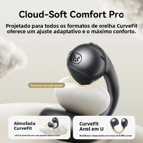 Baseus MC1 Pro Ear Clip Wireless Earphones Bluetooth 6.0 Hi-Res Ultra Open Earbuds earrings 4-Mic ENC Clip on ear buds Headphone