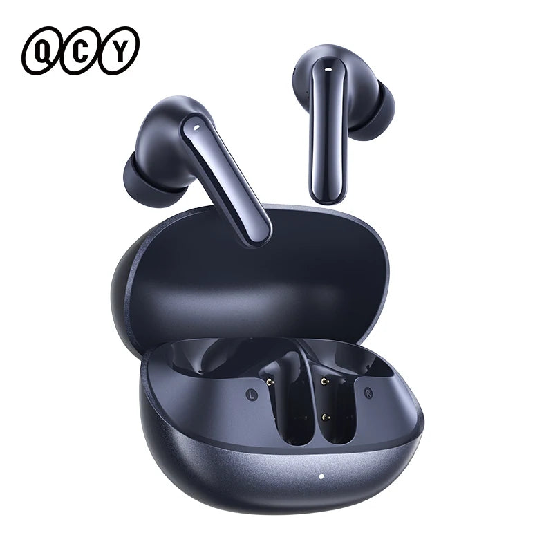 Fone de Ouvido QCY MeloBuds N20 HT20 Bluetooth 6.0 Cancelamento de Ruído Ativo ANC -50dB 6 Microfones Chamadas HD Driver 13mm Bateria 40h Gamer Baixa Latência IPX4 Original