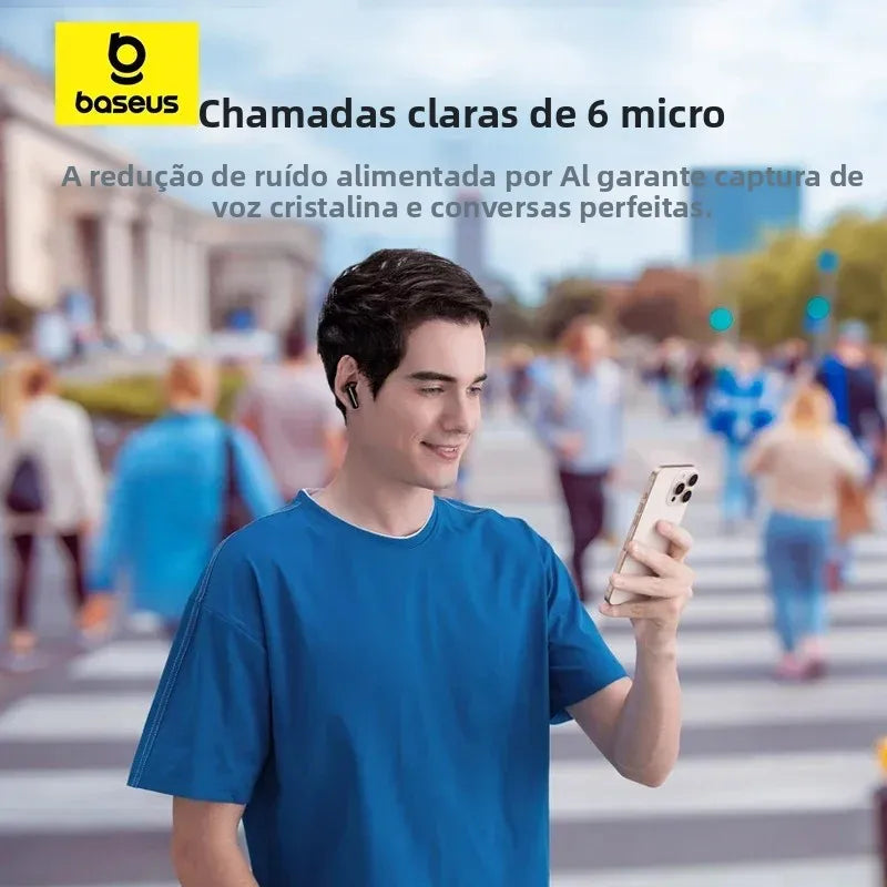 Baseus EP10 Pro ANC Earbuds Wireless Bluetooth 6.0 Earphones 50dB Realtime Adaptive Headphones 6 Mic Hi-Res LDAC IP55  Ear buds