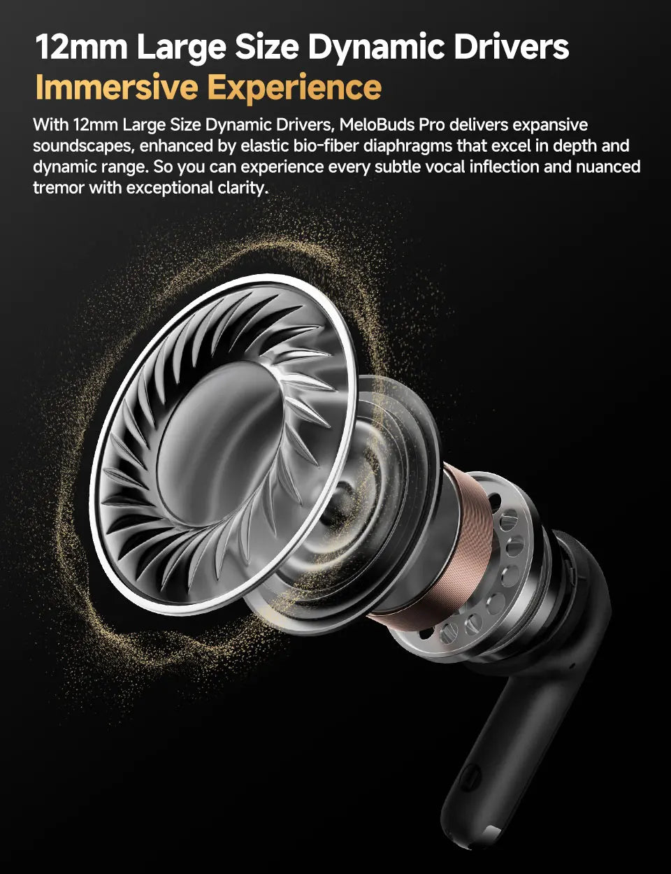 Fone de Ouvido QCY MeloBuds Pro Bluetooth 5.3 Cancelamento de Ruído ANC 46dB Hi-Res LDAC Sensor de Uso 6 Mics Chamadas HD Bateria 34h Multiponto Original