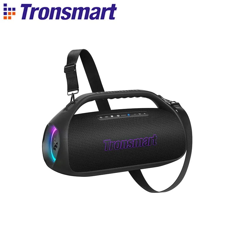 Caixa de Som Bluetooth Tronsmart Bang 2 90W Portátil Potente Subwoofer 2.1 Canais Bateria 26h Powerbank IPX6 Prova D'água Som Surround Festa Show de Luzes LED App EQ Externo