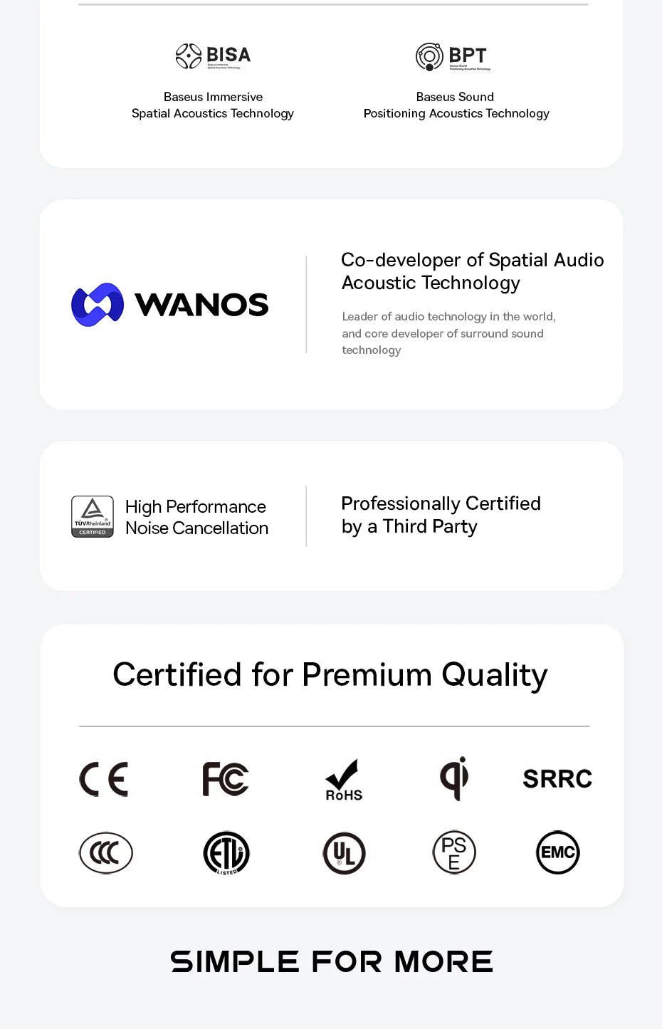 Baseus EP10 Pro ANC Earbuds Wireless Bluetooth 6.0 Earphones 50dB Realtime Adaptive Headphones 6 Mic Hi-Res LDAC IP55  Ear buds