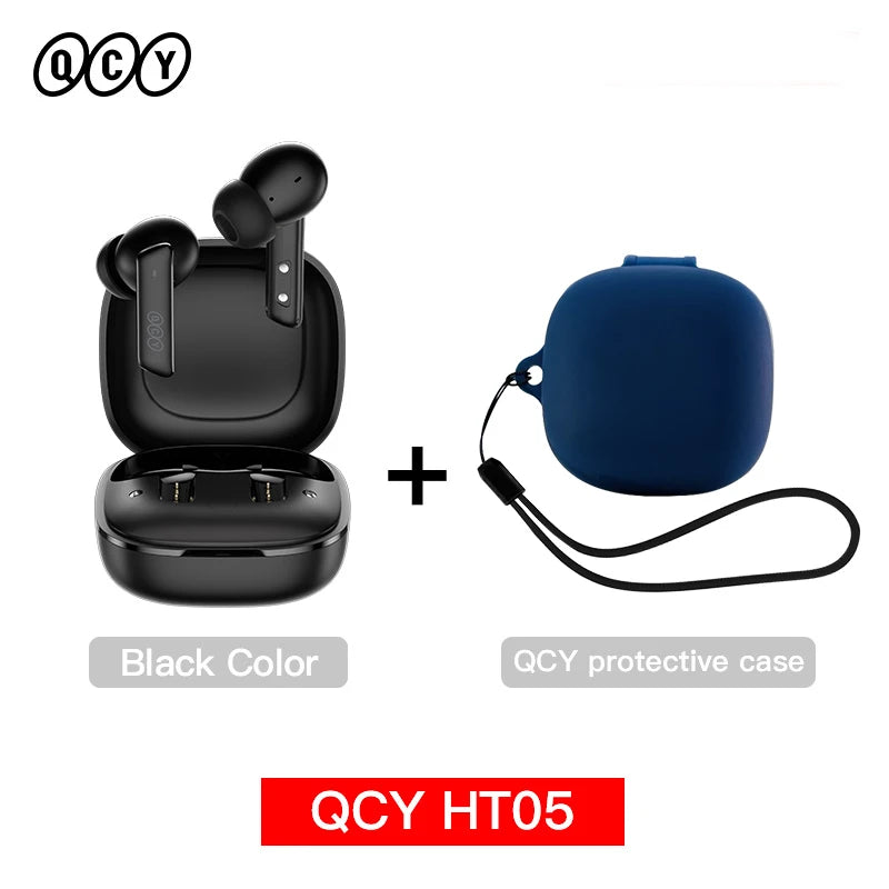 Fone Bluetooth QCY HT05 MeloBuds ANC 40dB Pro À Prova D'água 6 Mics Gamer Latência Baixa