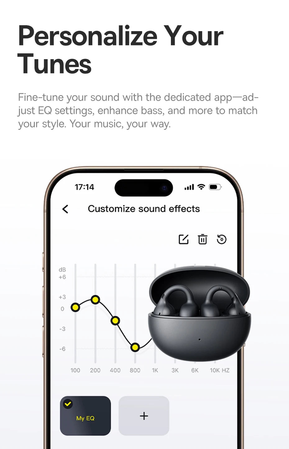 Fone de Ouvido Baseus BC1 Bluetooth 6.0 Open Ear Clipe de Orelha Esportivo Super Bass 4-Mics Chamadas IA Bateria 38h IP55 Original