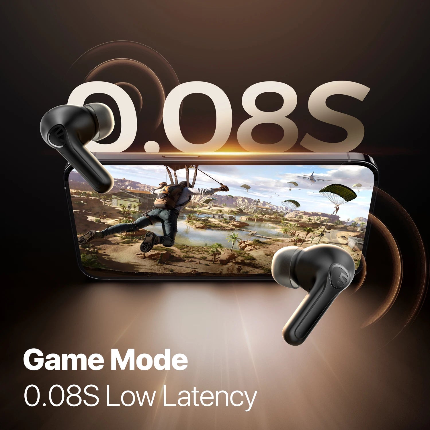 Fone de Ouvido SoundPEATS T3 Pro Bluetooth 5.4 Cancelamento de Ruído Ativo ANC Graves Potentes Driver 12mm 4 Microfones Chamadas HD Conexão Multiponto App PeatsAudio IPX4