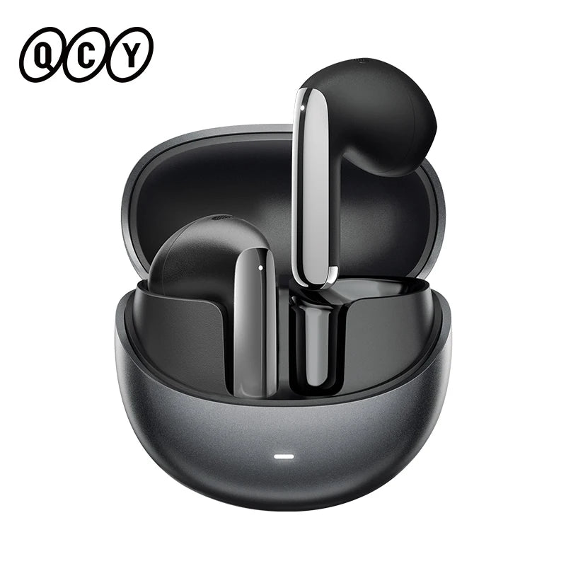 Fone de Ouvido QCY HT10 AilyBuds Pro+ ANC Cancelamento de Ruído Adaptativo Bluetooth 5.3 Hi-Res Áudio LDAC 6 Microfones Chamadas HD Conexão Multiponto Gamer 80ms IPX5