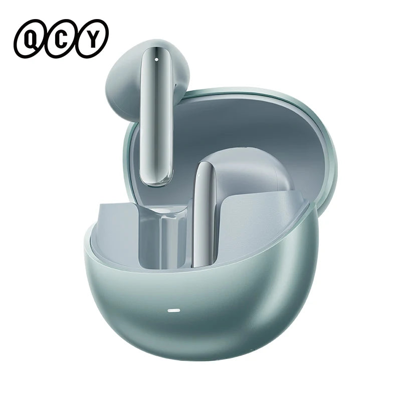 Fone de Ouvido QCY HT10 AilyBuds Pro+ ANC Cancelamento de Ruído Adaptativo Bluetooth 5.3 Hi-Res Áudio LDAC 6 Microfones Chamadas HD Conexão Multiponto Gamer 80ms IPX5