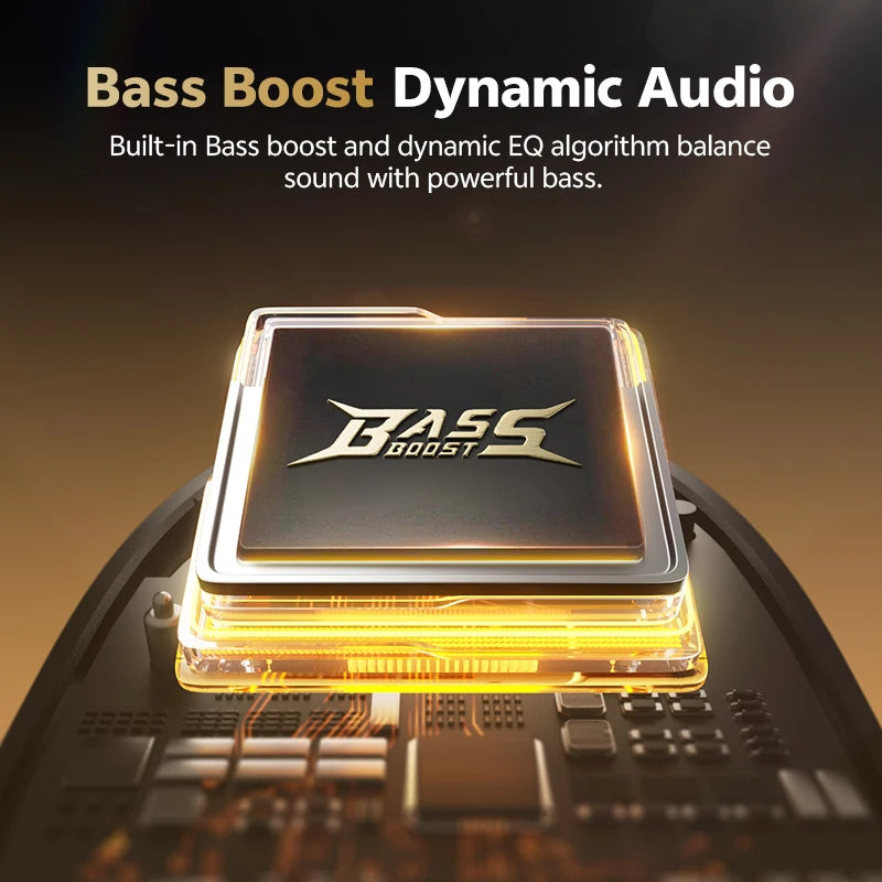 Fone de Ouvido QCY Crossky R70 OWS Bluetooth 6.0 Hi-Res LDAC Esportivo Sem Fio Earhook Bass Boost IPX5