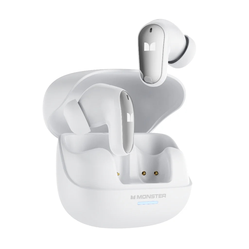 Fone de Ouvido Monster MQT52 TWS Gamer Bluetooth 5.4 Sem Fio HIFI Stereo Bass Driver 13mm Cancelamento de Ruído Chamadas HD Bateria 24h Baixa Latência Original Monster